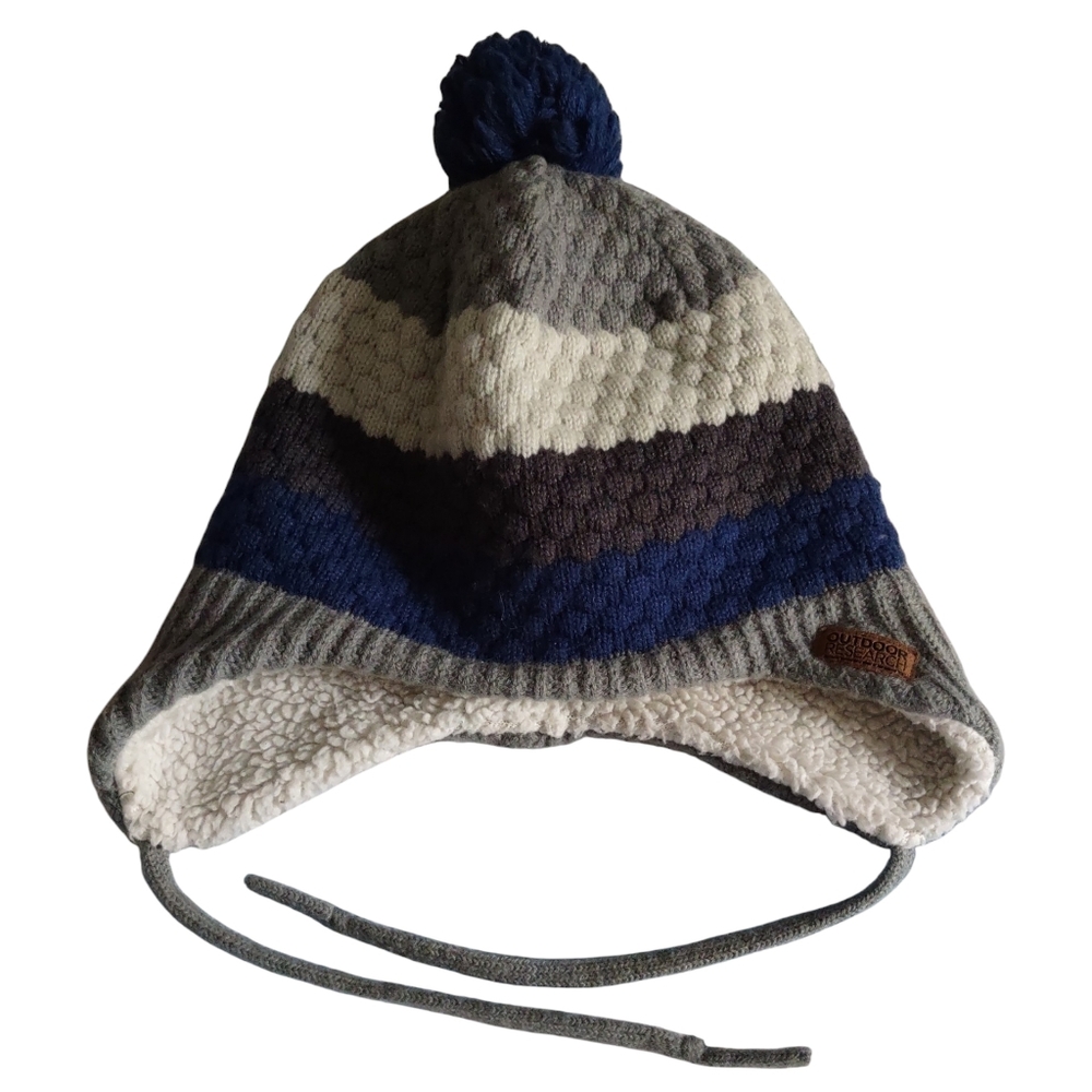 Outdoor Research Pom Earflap Knit Womens Winter Hat
